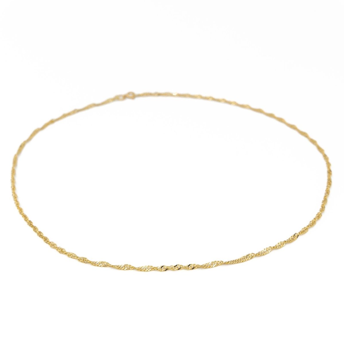 Collier Chaîne maille torsadé en or jaune - Castafiore