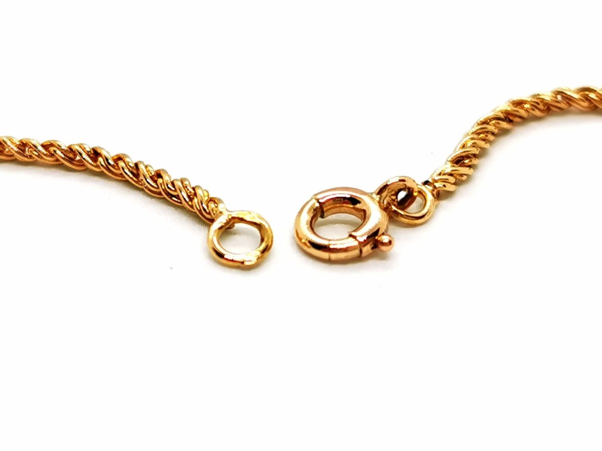 Collier Chaîne maille torsadée en or jaune - Castafiore