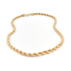 Collier Chaîne maille torsadée en or jaune - Castafiore