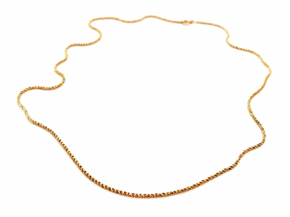 Collier Chaîne maille torsadée en or jaune - Castafiore
