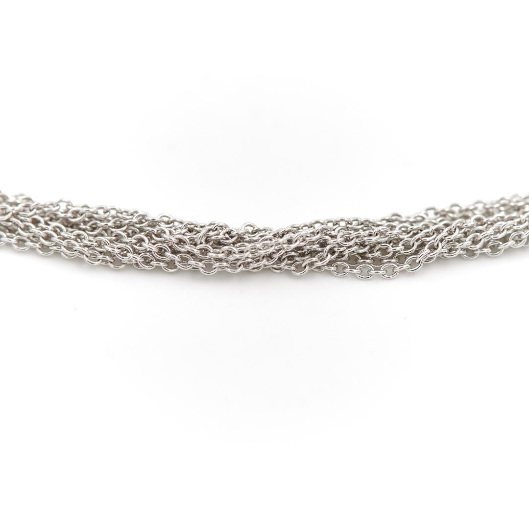 Collier Chaîne multiple en or blanc - Castafiore