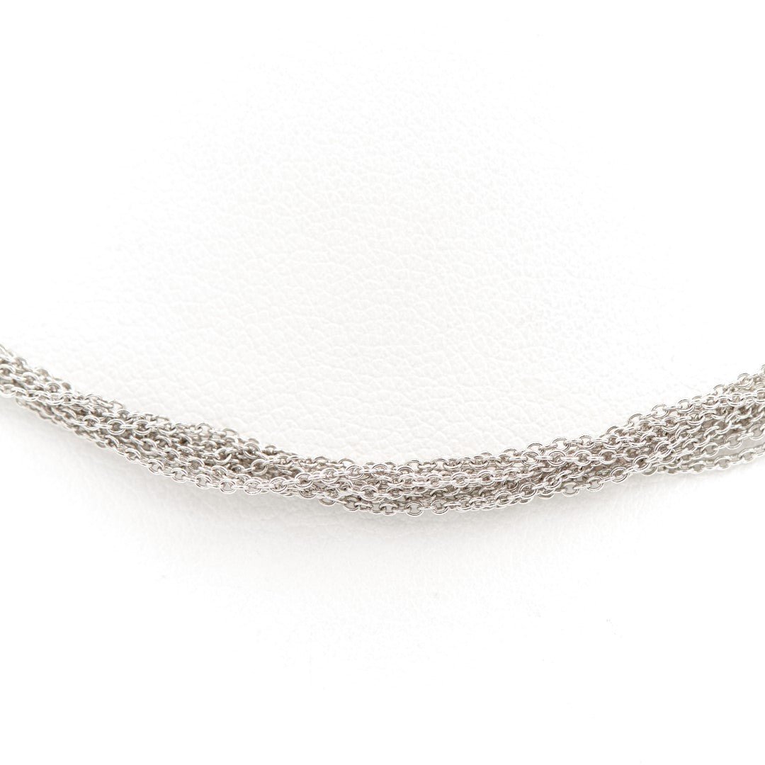 Collier Chaîne multiple en or blanc - Castafiore
