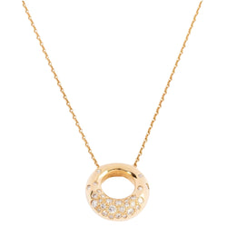 Collier CHAUMET "Anneau" en or jaune et diamants - Castafiore