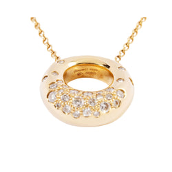 Collier CHAUMET "Anneau" en or jaune et diamants - Castafiore