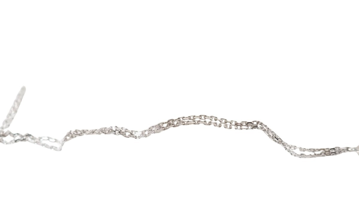 Collier CHOPARD "Happy Diamonds" en or blanc et diamants - Castafiore