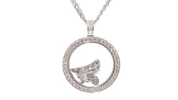Collier CHOPARD "Happy Diamonds" en or blanc et diamants - Castafiore