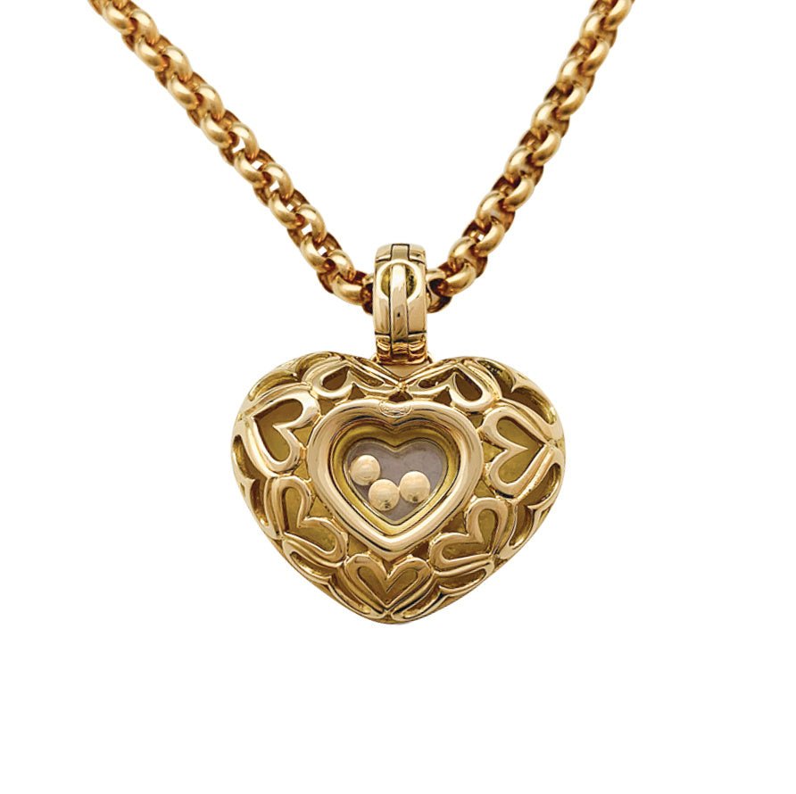 Collier CHOPARD "Happy Diamonds" en or jaune, diamants - Castafiore