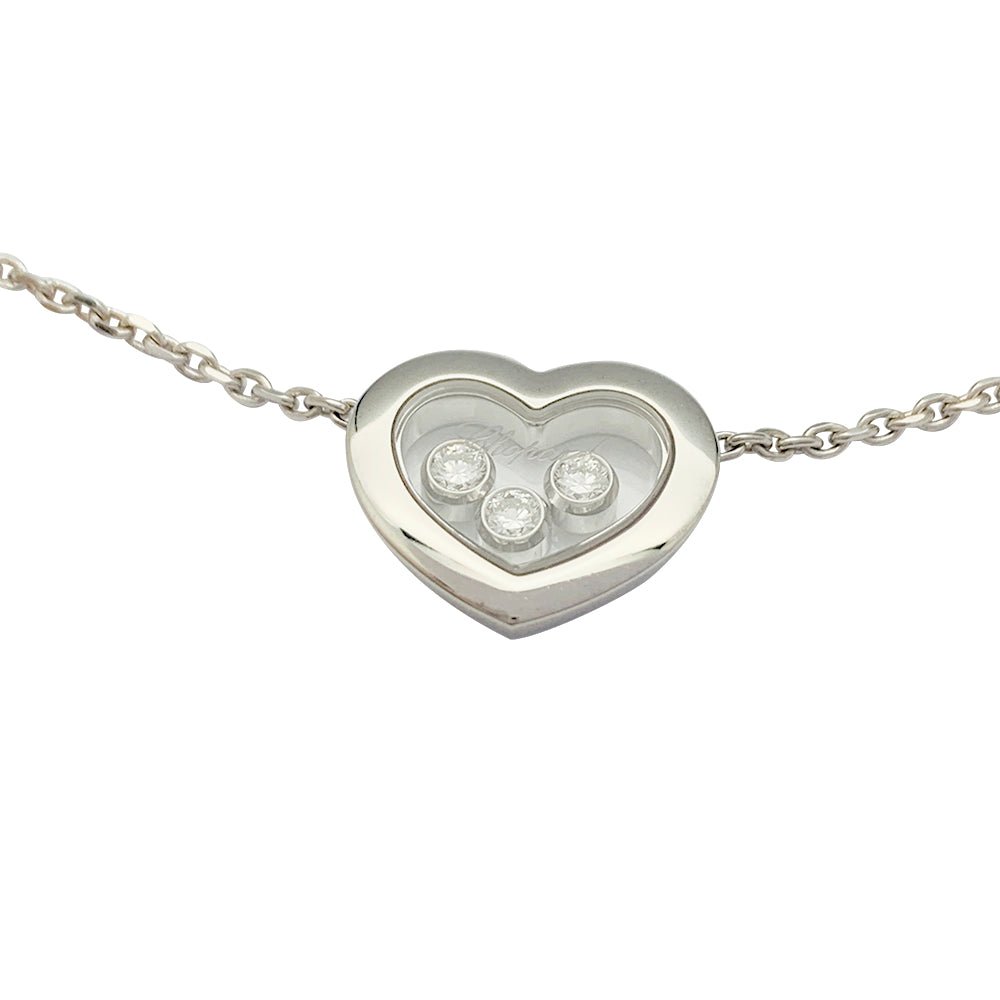 Collier Chopard, "Happy Diamonds", or blanc - Castafiore