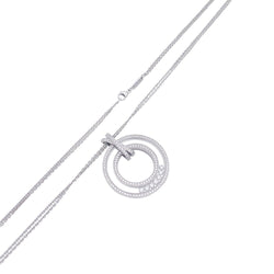 Collier Chopard, "Happy Diamonds", or blanc, diamants. - Castafiore