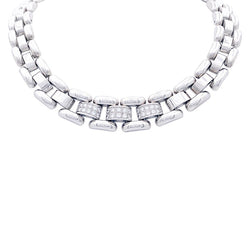 Collier CHOPARD "La Strada" en or blanc et diamants - Castafiore