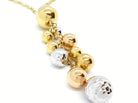 Collier Cravate boules en 3 ors - Castafiore