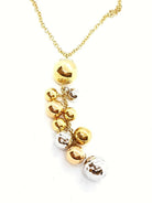 Collier Cravate boules en 3 ors - Castafiore