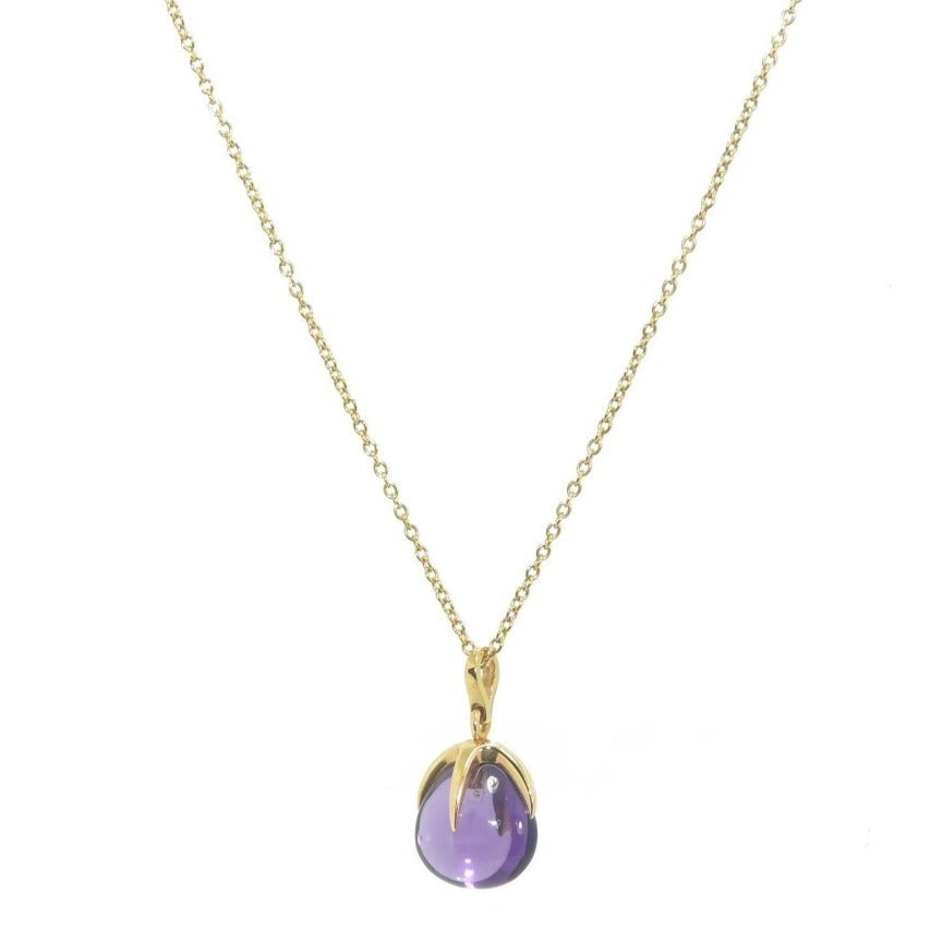 Collier de la maison Pomellato modèle Veleno en or rose et améthyste - Castafiore