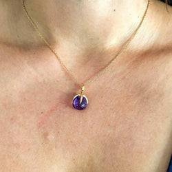 Collier de la maison Pomellato modèle Veleno en or rose et améthyste - Castafiore