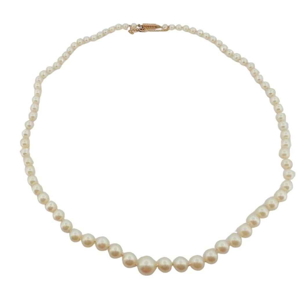 Collier de perles avec fermoir en or jaune - Castafiore