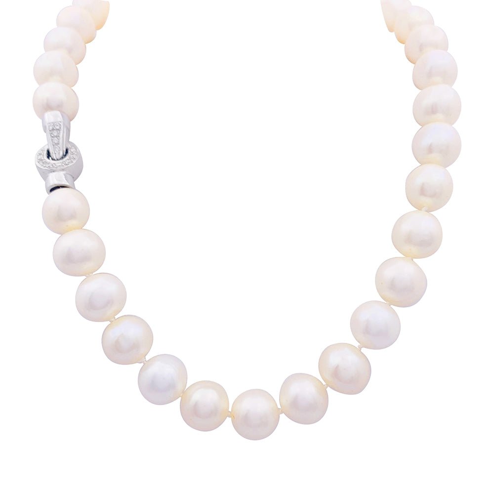 Collier de perles en or blanc - Castafiore