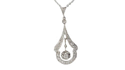 Collier des années 30 en or blanc, platine et diamants - Castafiore