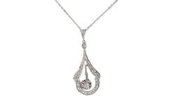 Collier des années 30 en or blanc, platine et diamants - Castafiore