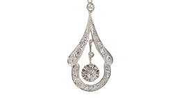 Collier des années 30 en or blanc, platine et diamants - Castafiore