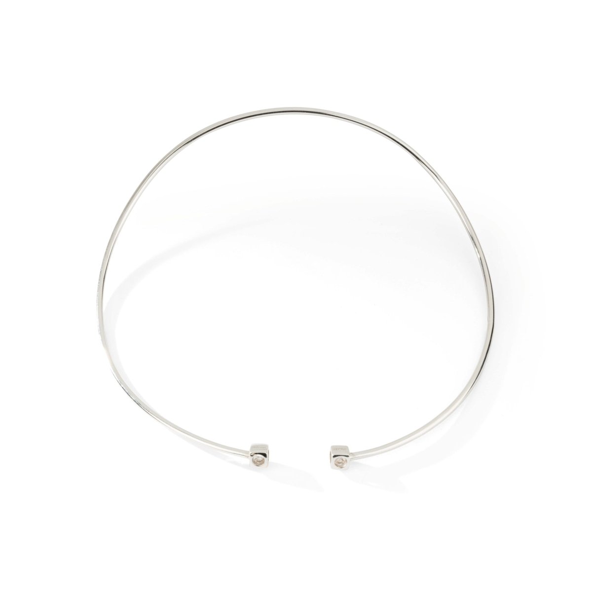 Collier DINH VAN "FLEX Le Cube" en or blanc et diamant - Castafiore