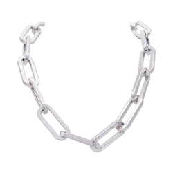 Collier DINH VAN "Maillon XL" en argent - Castafiore