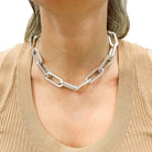 Collier DINH VAN "Maillon XL" en argent - Castafiore