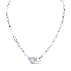 Collier Dinh Van, "Menottes R12", or blanc. - Castafiore