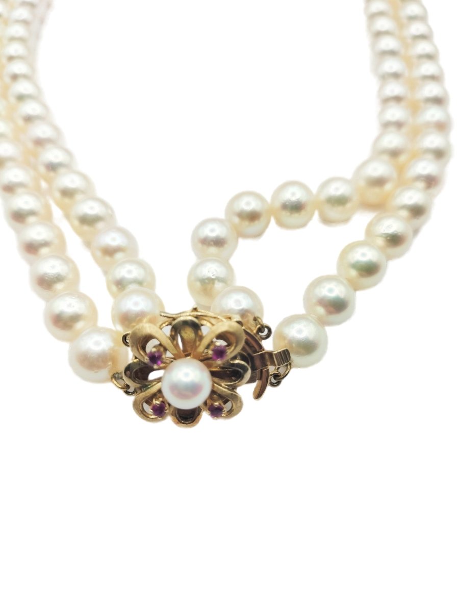Collier double rang de perles - Castafiore