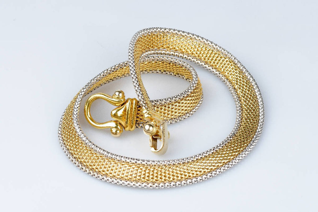 Collier draperie en or bicolore 18 carats - Castafiore