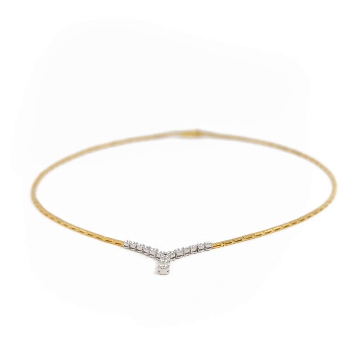 Collier en 2 ors et diamants - Castafiore