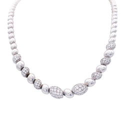 Collier en or blanc et diamants - Castafiore