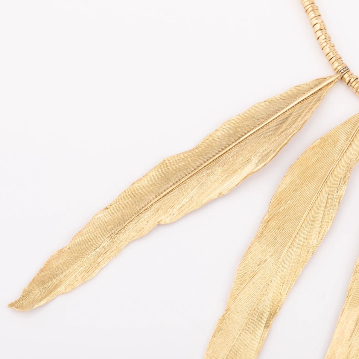 Collier en or H.Stern formant des plumes en or - Castafiore