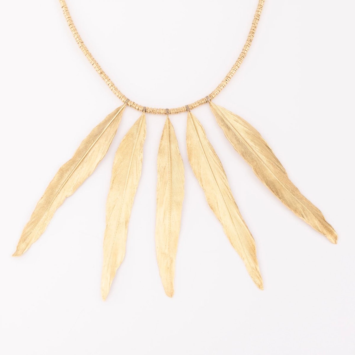 Collier en or H.Stern formant des plumes en or - Castafiore