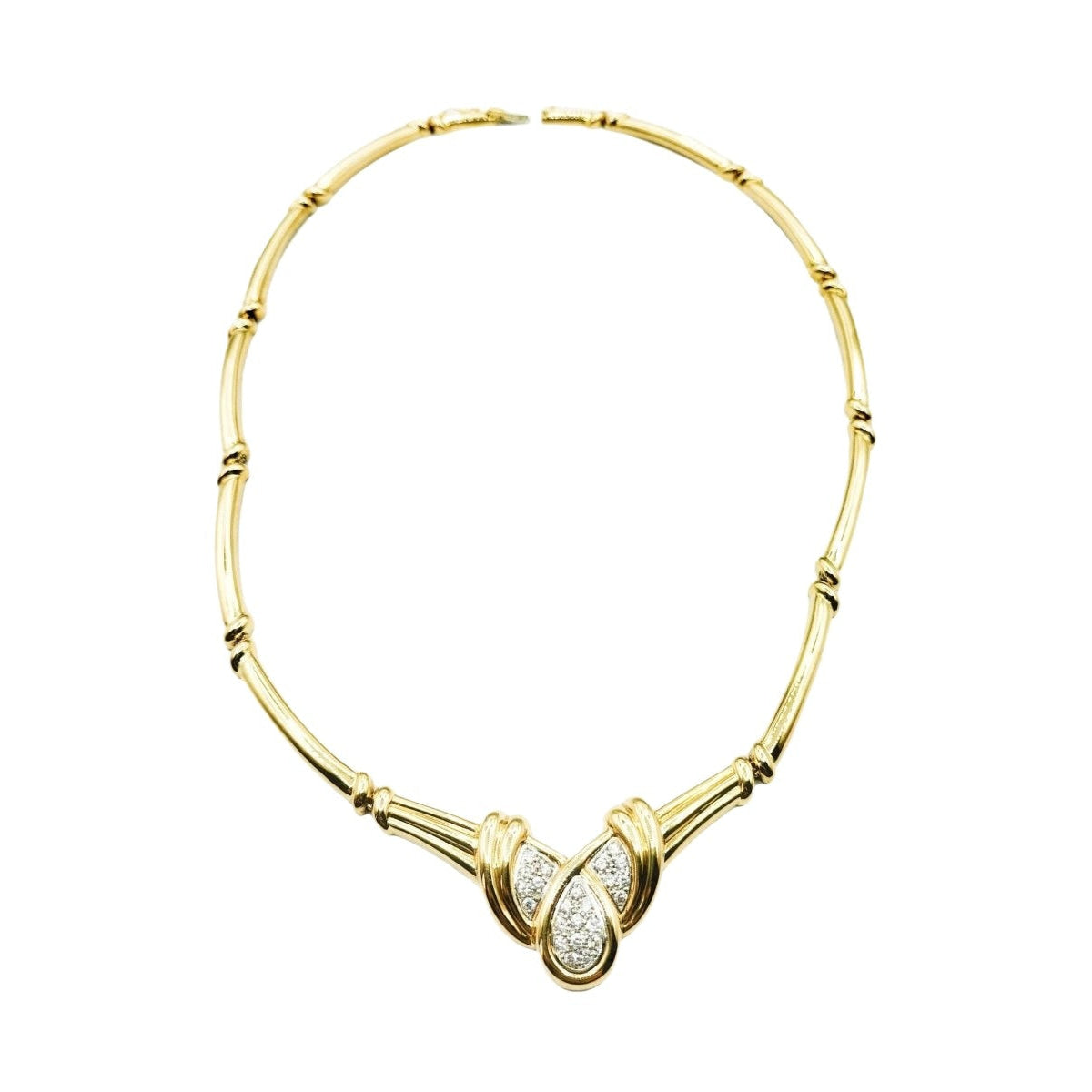 Collier en or jaune et diamants - Castafiore