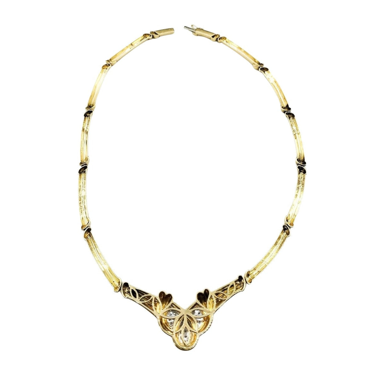 Collier en or jaune et diamants - Castafiore