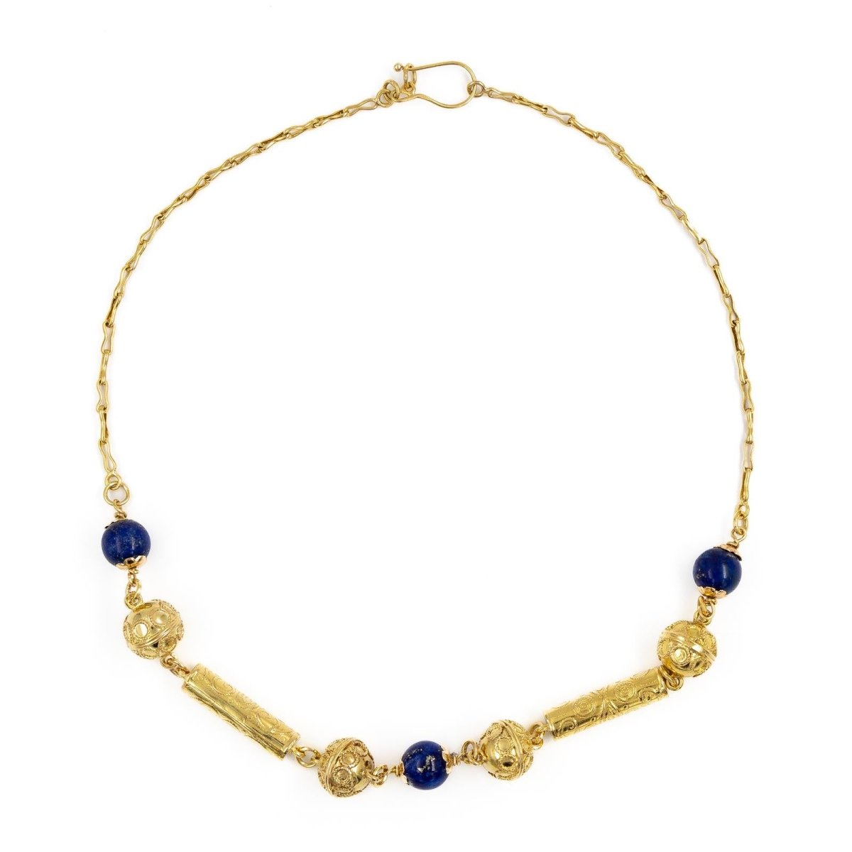 Collier en or jaune et lapis lazuli - Castafiore