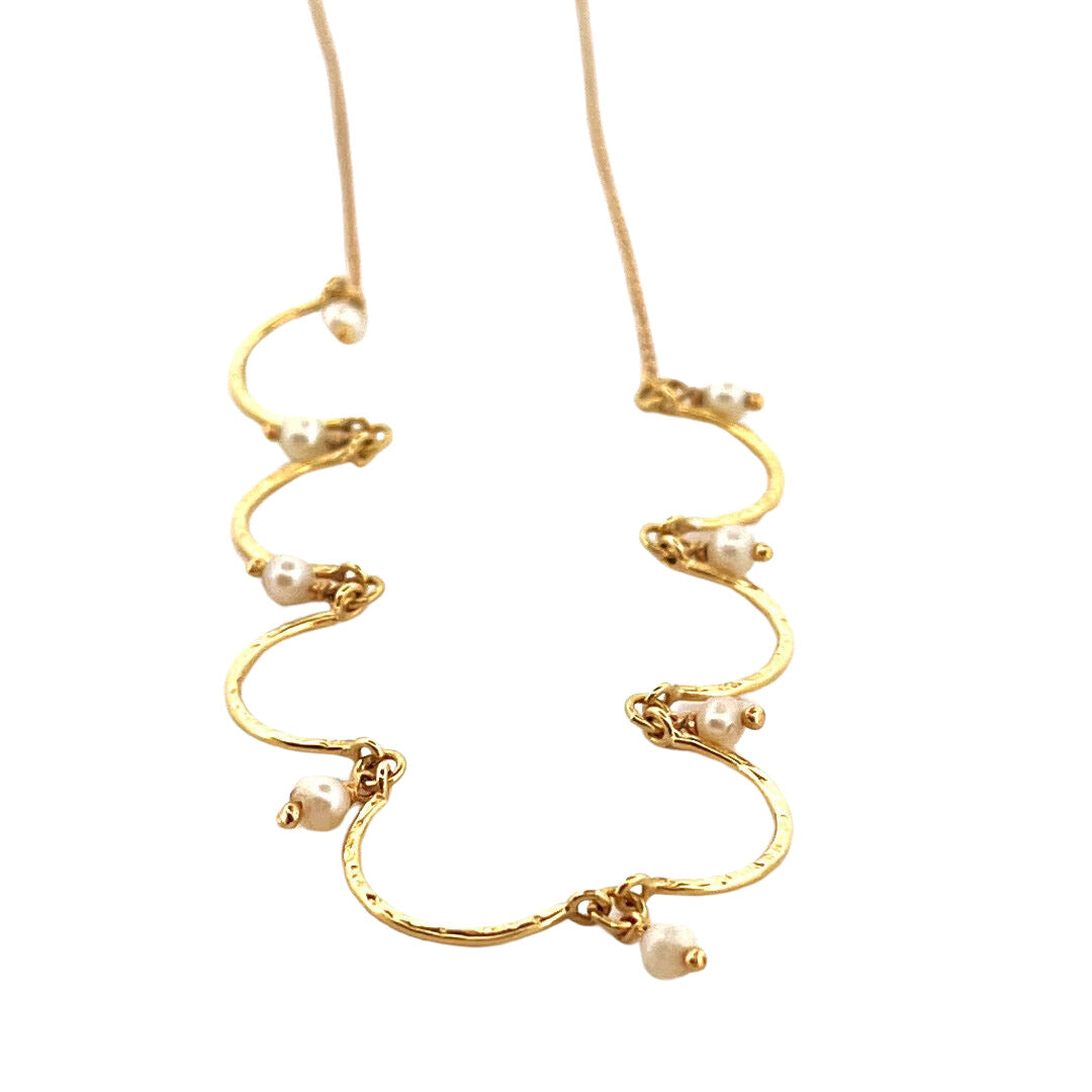 Collier en or jaune et perles - Castafiore