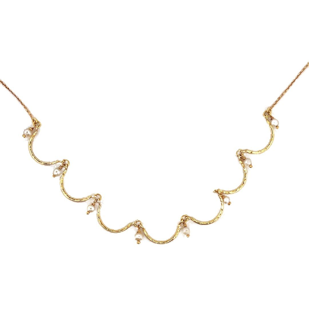 Collier en or jaune et perles - Castafiore