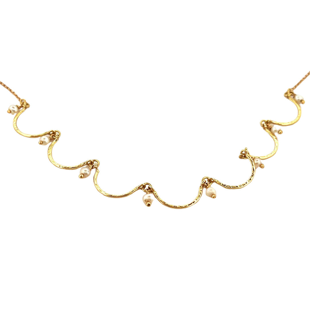 Collier en or jaune et perles - Castafiore