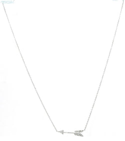 Collier en platine formant une flèche en diamant signée de la Maison Tiffany & co - Castafiore