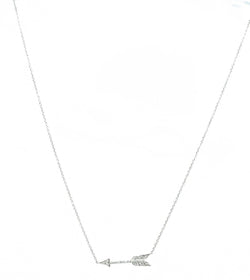 Collier en platine formant une flèche en diamant signée de la Maison Tiffany & co - Castafiore