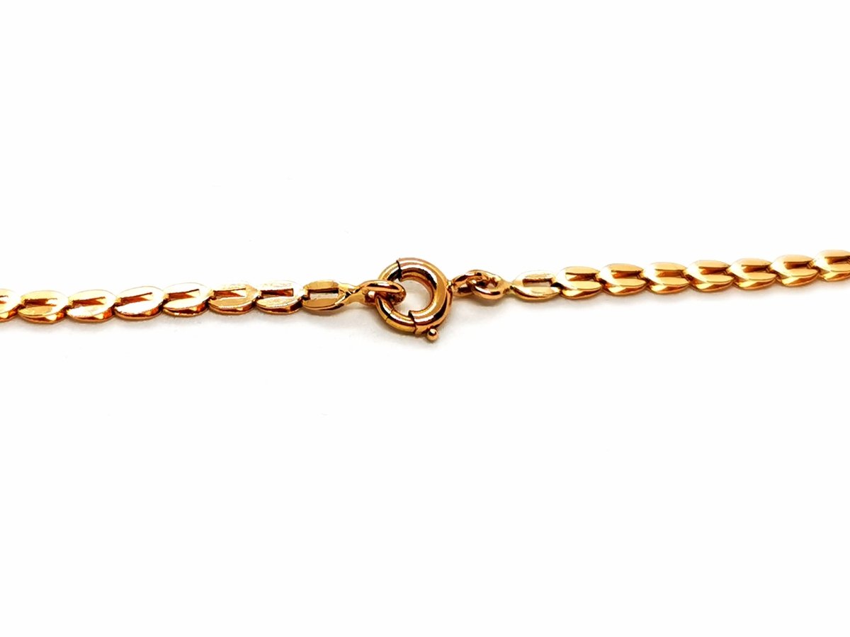 Collier fleurs en or jaune et diamants - Castafiore