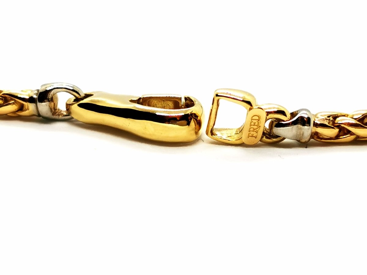 Collier FRED maille palmier en or jaune - Castafiore