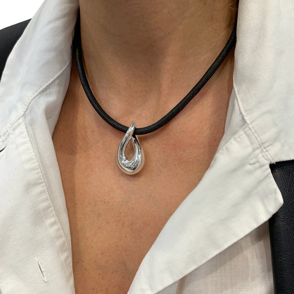Collier Fred, "Mouvementé", or blanc, cordon - Castafiore