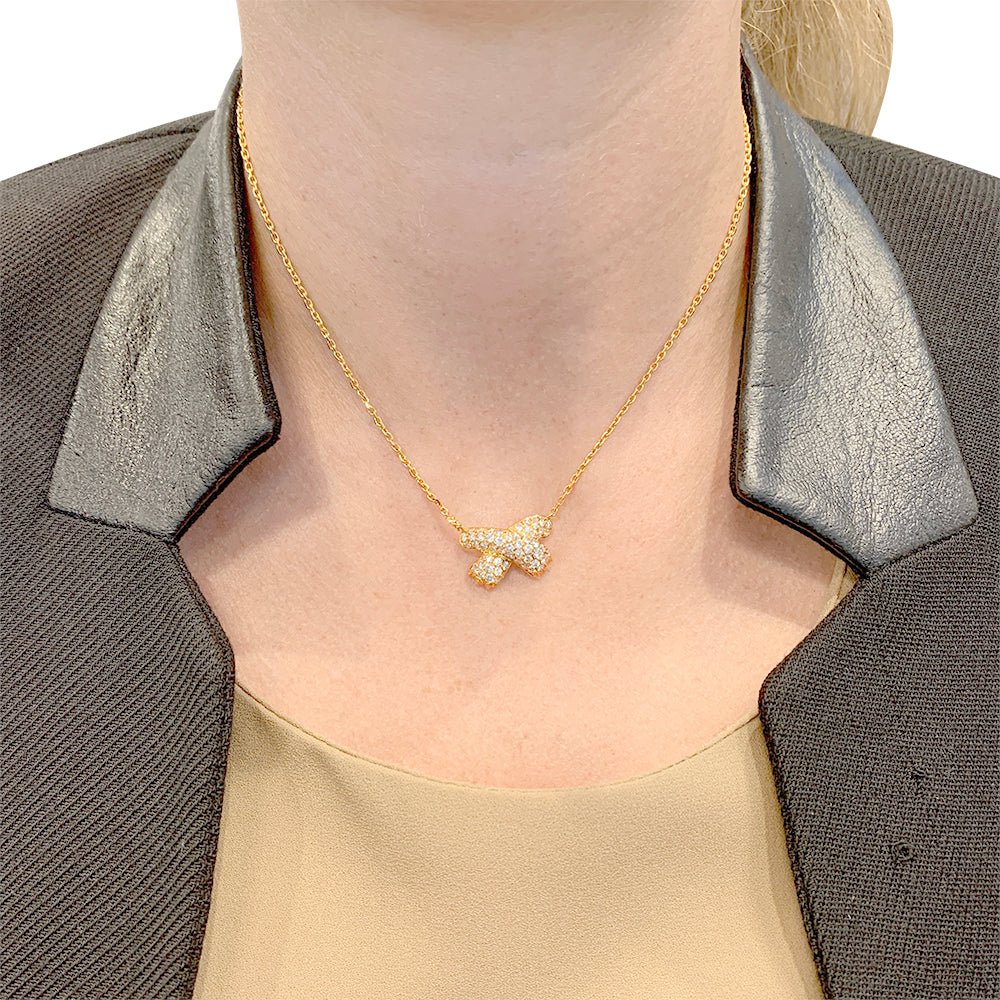 Collier FRED "Ombre Féline" en or jaune, diamants - Castafiore