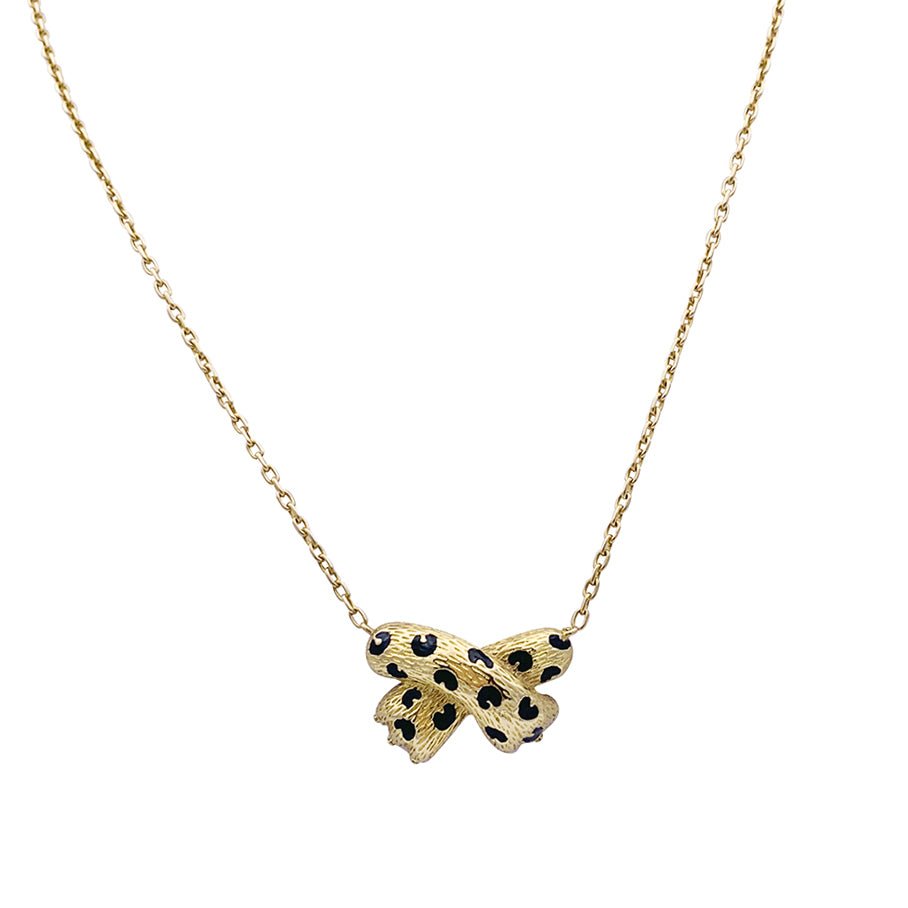 Collier FRED “Ombre Féline” en or jaune et émail - Castafiore