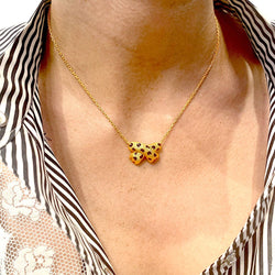 Collier FRED “Ombre Féline” en or jaune et émail - Castafiore