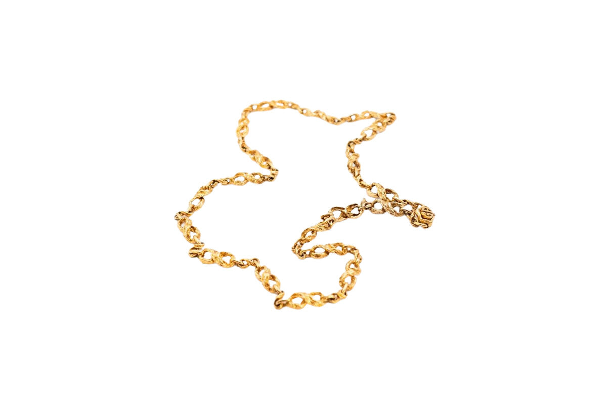 Collier GILBERT ALBERT maille froissée en or jaune - Castafiore