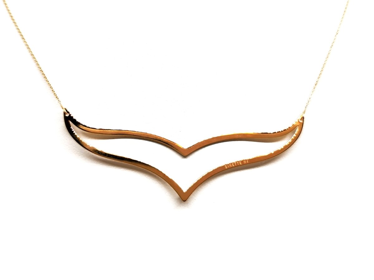 Collier GINETTE NY "Wise", en or rose - Castafiore