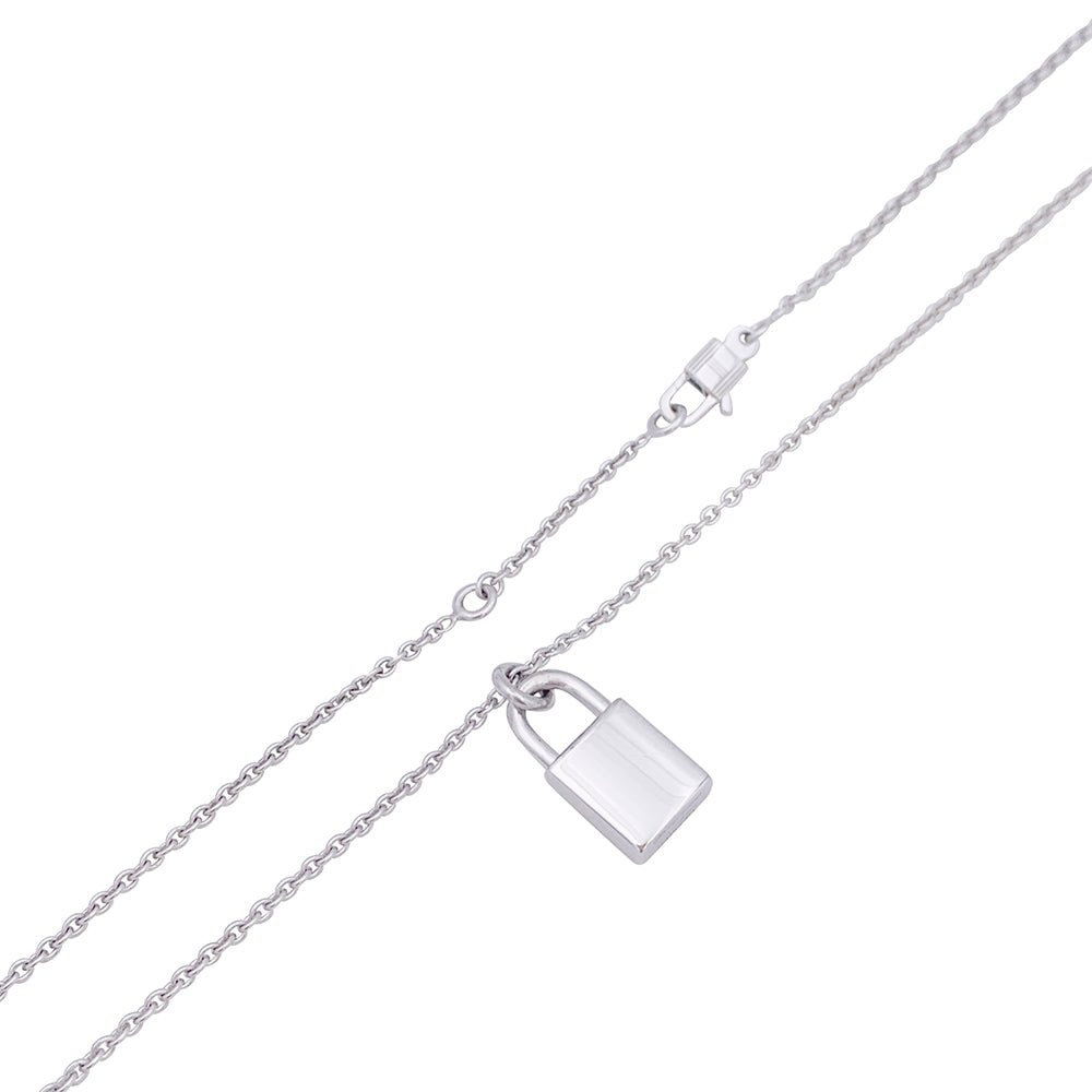 Collier HERMÈS "Kelly Cadenas" en or blanc et diamant - Castafiore